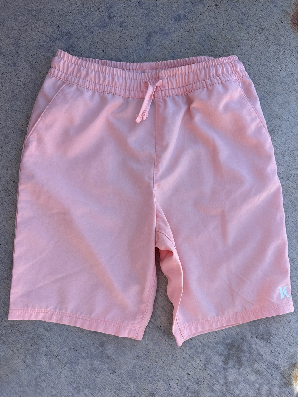 Hurley Boys Orange Drawstring Athletic Shorts